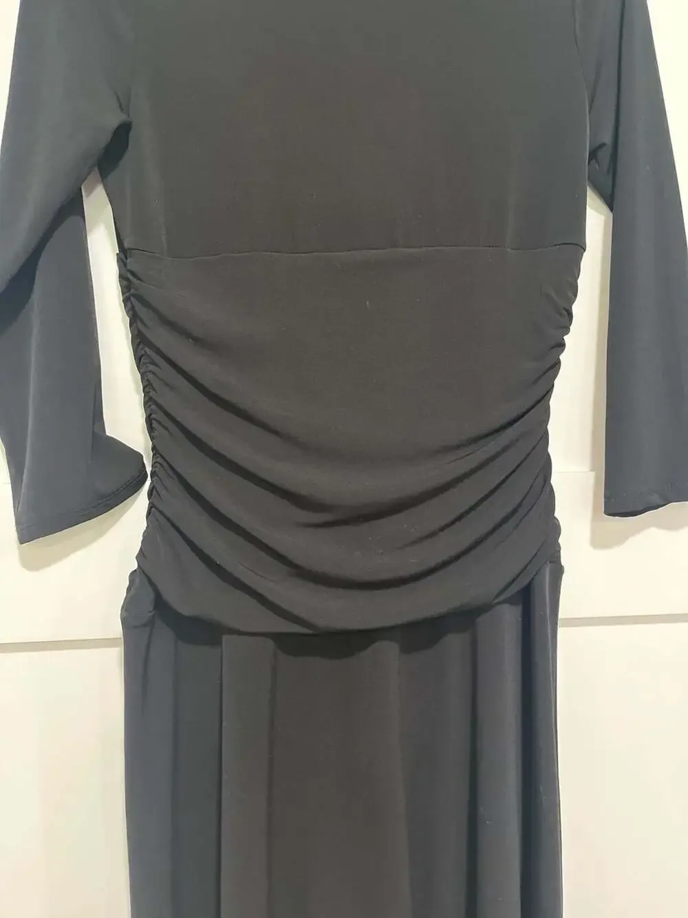Rekucci Women's Crossover Tummy Control Slimming Dress Black Size 6 - Picture 8 of 8